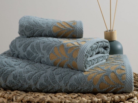 Πετσέτα Enchant Dusty Aqua Nef-Nef Προσώπου 50x90cm 100% Βαμβάκι