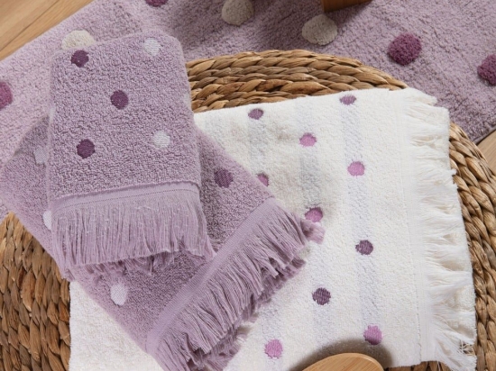 Πετσέτα Serendipity Mauve Nef-Nef Προσώπου 50x90cm 100% Βαμβάκι