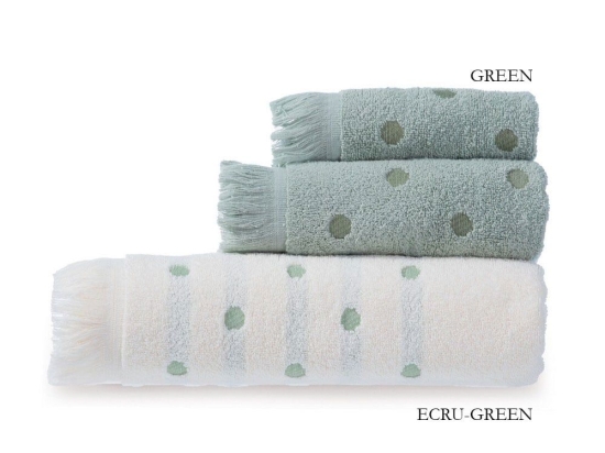 Πετσέτα Serendipity Green Nef-Nef Προσώπου 50x90cm 100% Βαμβάκι