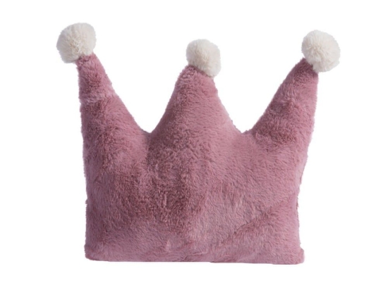 Μαξιλάρι Διακοσμητικό Παιδικό (Με Γέμιση) Baby Crown Rose Nef-Nef 40X27 Πολυέστερ
