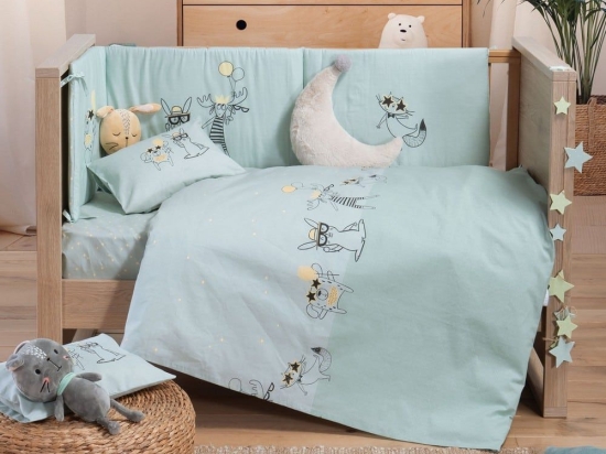 Πάντα Κούνιας Party For Animals Aqua Nef-Nef 100% Βαμβάκι