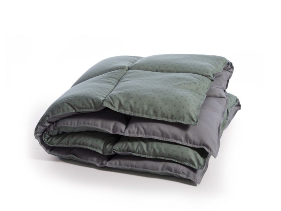 Πάπλωμα Bicolor-24 Green-Grey Nef-Nef Υπέρδιπλο 240x220cm Microfiber-Hollowfiber