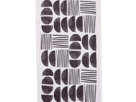 Ποτηρόπανο Βελουτέ Xavier Black Nef-Nef 40x60cm 100% Βαμβάκι