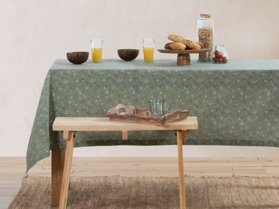 Τραπεζομάντηλο Loving Green Nef-Nef 140X180 Βαμβάκι-Πολυέστερ