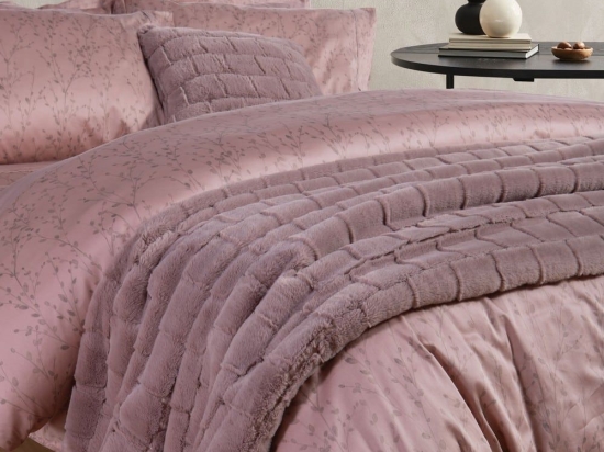 Ριχτάρι Rabbit Fur Barlow Pale Mauve Nef-Nef Πολυθρόνα 140x190cm Πολυέστερ