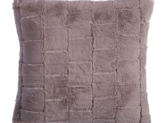 Μαξιλάρι Διακοσμητικό (Με Γέμιση) Rabbit Fur Barlow Pale Mauve Nef-Nef 45X45 Πολυέστερ