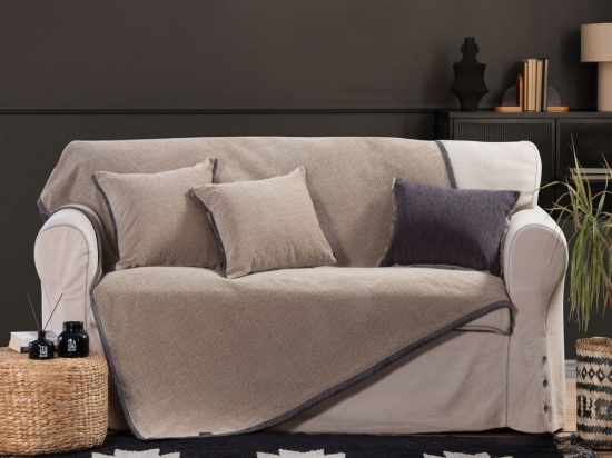 Ριχτάρι Brand Beige Nef-Nef Πολυθρόνα 170x180cm Ακρυλικό-Πολυέστερ