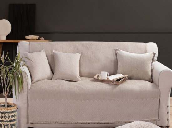 Ριχτάρι Remington Beige Nef-Nef Διθέσιο 170x250cm Ακρυλικό,Βαμβάκι, Polyester