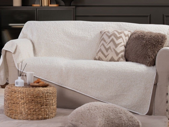 Ριχτάρι Vanjel Ecru Nef-Nef Διθέσιο 150x250cm Πολυέστερ