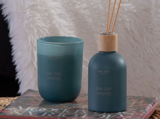 Αρωματικό Κερί Earl Grey Whispers 255gr gr Petrol Nef-Nef