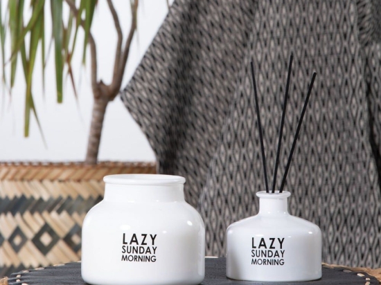 Αρωματικό Χώρου Με Στικς Lazy Sunday Morning 150ml White Nef-Nef