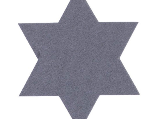 Σουβέρ Felt Star (Σετ 4τμχ) 4Χ(11Χ11) Grey Nef-Nef Πολυέστερ