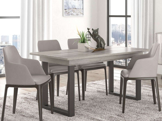 Τραπέζι Ανοιγόμενο Νο7 150+30x90x78cm Ash Μελαμίνη,Μέταλλο
