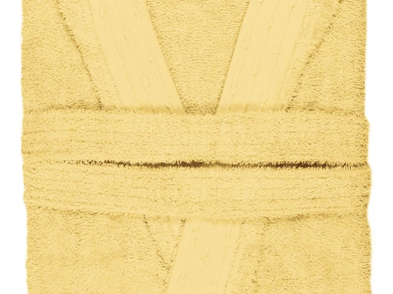 Amo la Casa Μπουρνούζι Bio Cotton - Κίτρινο