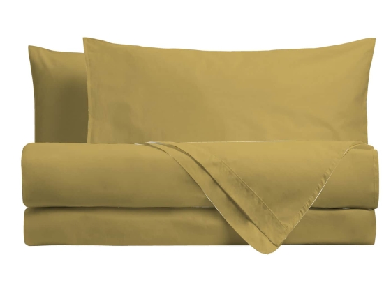 Amo la Casa Σετ Σεντόνια Bio King Size με Λάστιχο 240x290 - Μουσταρδί