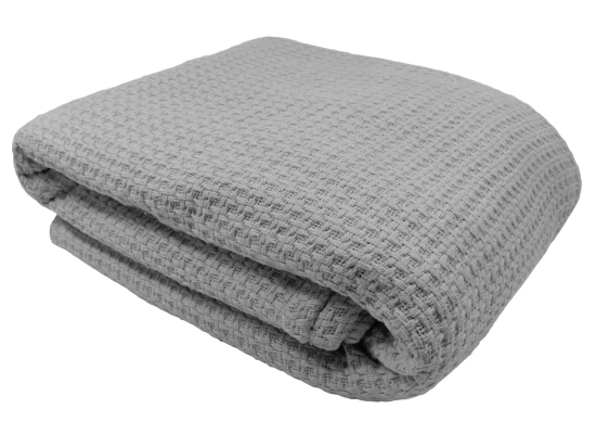 Amo la Casa Κουβέρτα Μονή Πικέ 150Χ200 - Bio Cotton Γκρι