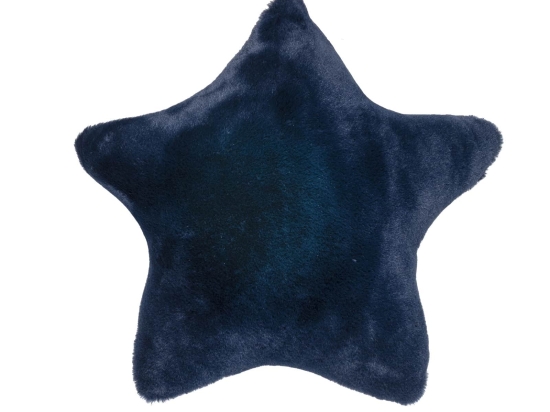 Amo la Casa Μαξιλαράκι Διακόσμησης Super Soft Fur 40x40 - Blue Star