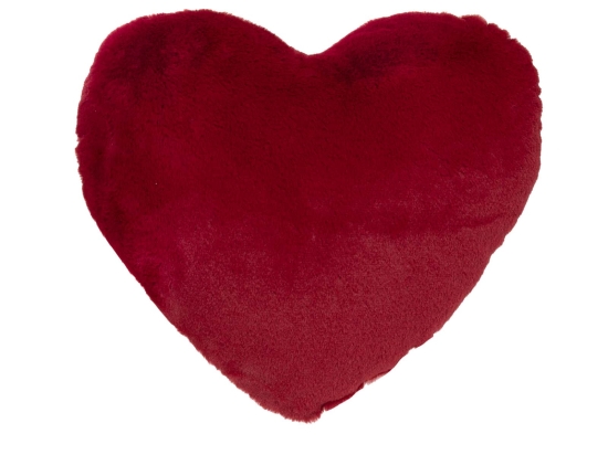 Amo la Casa Μαξιλαράκι Διακόσμησης Super Soft Fur 40x40 - Red Heart