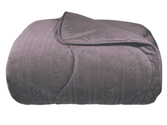 Amo la Casa Κουβερτοπάπλωμα Γούνα 450 gsm King Size 260X250 - Treccia Λιλά
