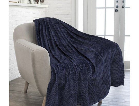 Amo la Casa Κουβέρτα Υπέρδιπλη Flannel 250X200 - Jupita Μπλε
