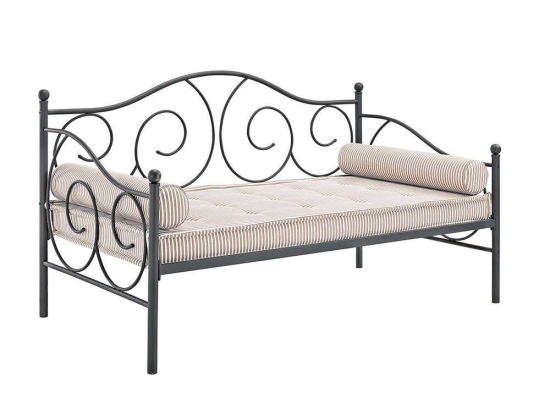 Καναπές-Κρεβάτι Happy 208x96xΗ92cm Black 15-0122 Μέταλλο
