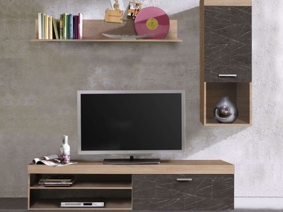 Σύνθετο Boom 170x41,5xH180cm Sonoma Dark-Dark GRE 05-0461