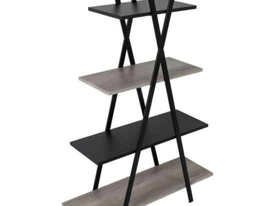 Βιβλιοθήκη Apatchi 95x30x145cm Sonoma-Black
