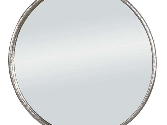 Καθρέπτης Coin 11-0346 Φ71,5x6cm Silver Μέταλλο,Γυαλί