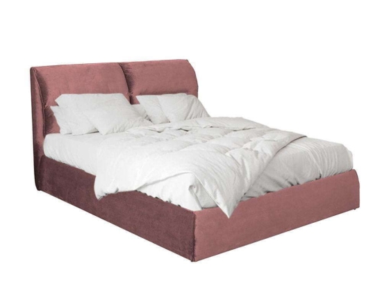 Κρεβάτι Bizou (Για Στρώμα 160x200cm) 09-1383 221,5x170x119cm Apple Διπλό Βελούδο