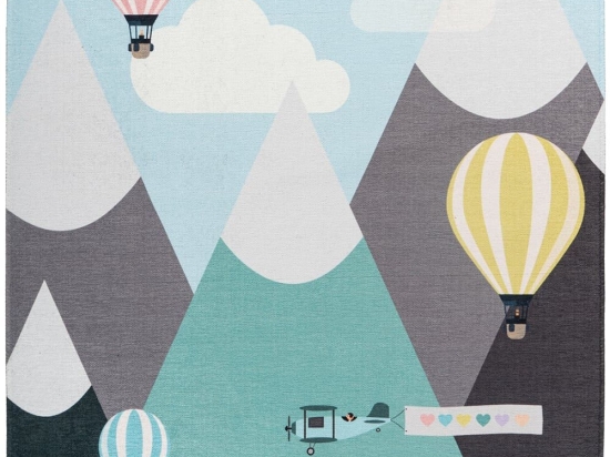Χαλί Παιδικό Greta 605 Balloon Ciel-Grey Obsession 115X170cm