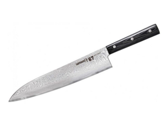 Μαχαίρι Grand Chef Damascus 67 SD67-0087M 24cm Black Samura Ανοξείδωτο Ατσάλι