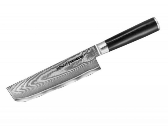 Μαχαίρι Nakiri Damascus SD-0043 18,3cm Black Samura Ανοξείδωτο Ατσάλι