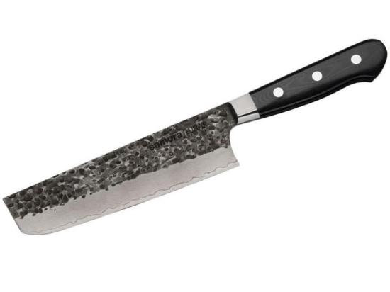 Μαχαίρι Nakiri PRO-S Lunar SPL-0074 18,5cm Black Samura Ανοξείδωτο Ατσάλι