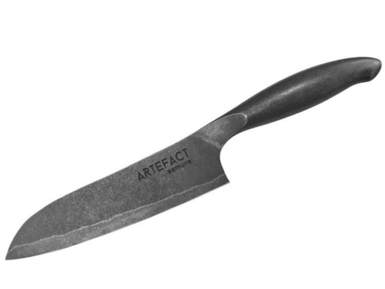 Μαχαίρι Santoku Artefact SAR-0095 18cm Grey Samura Ανοξείδωτο Ατσάλι