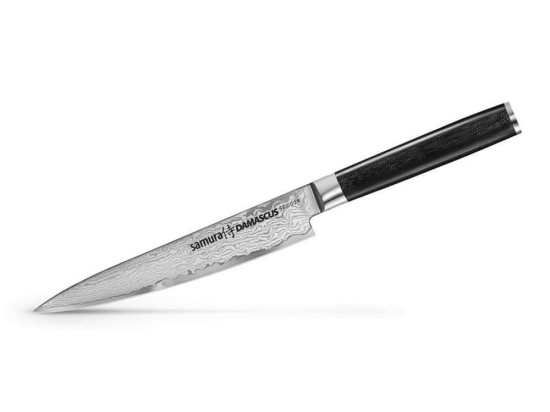 Μαχαίρι Γενικής Χρήσης Damascus SD-0023 16,2cm Black Samura Ανοξείδωτο Ατσάλι