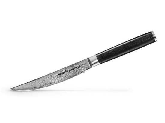 Μαχαίρι Κρέατος Damascus SD-0031 13,5cm Black Samura Ανοξείδωτο Ατσάλι