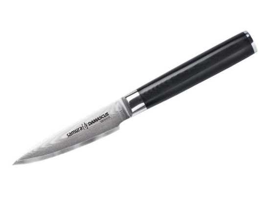 Μαχαίρι Ξεφλουδίσματος Damascus SD-0010 10cm Black Samura Ανοξείδωτο Ατσάλι