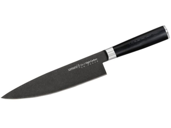 Μαχαίρι Σεφ MO-V Stonewash SM-0085B 21,5cm Black Samura Ανοξείδωτο Ατσάλι