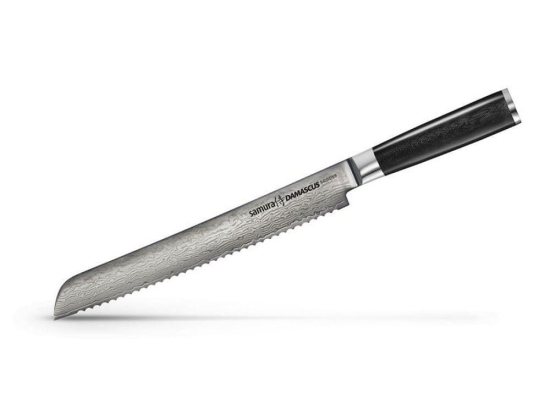 Μαχαίρι Ψωμιού Damascus SD-0055 23cm Black Samura Ανοξείδωτο Ατσάλι