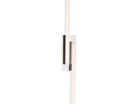 Φωτιστικό Τοίχου Sparta Led II 9157 Chrome Nowodvorski Αλουμίνιο, Πλαστικό