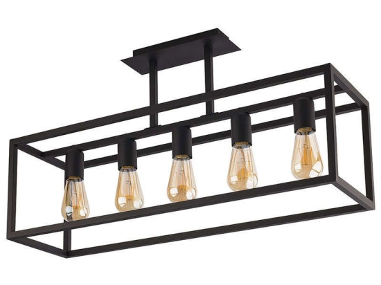 Φωτιστικό Οροφής Crate V 9047 Black Nowodvorski Μέταλλο