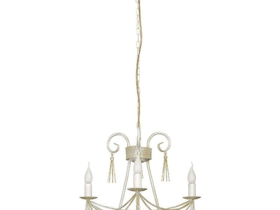 Φωτιστικό Οροφής Twist III 4983 White-Gold Nowodvorski Μέταλλο