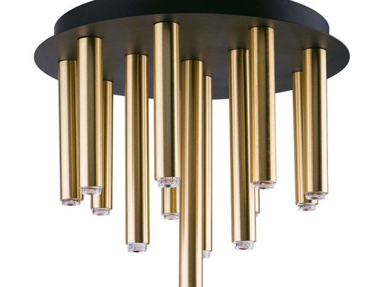 Φωτιστικό Οροφής - Πλαφονιέρα Stalactite XIII 9054 Black-Brass Nowodvorski Μέταλλο