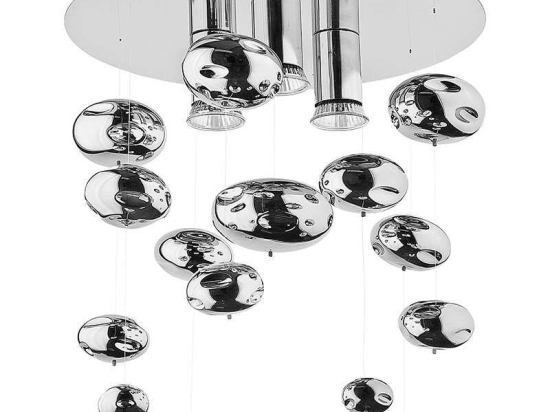 Φωτιστικό Οροφής - Πλαφονιέρα Salva C 5424 Chrome Nowodvorski Μέταλλο,Γυαλί
