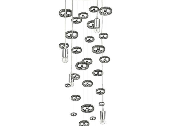 Φωτιστικό Οροφής - Πλαφονιέρα Salva H 6846 Chrome Nowodvorski Μέταλλο,Γυαλί