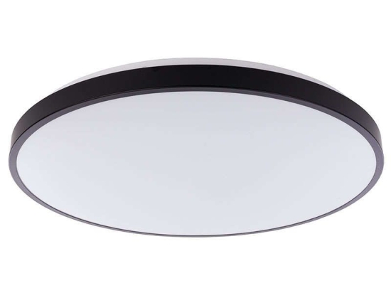 Φωτιστικό Οροφής - Πλαφονιέρα Agnes Round Led 64W 9165 Black Nowodvorski Μέταλλο,Πλαστικό