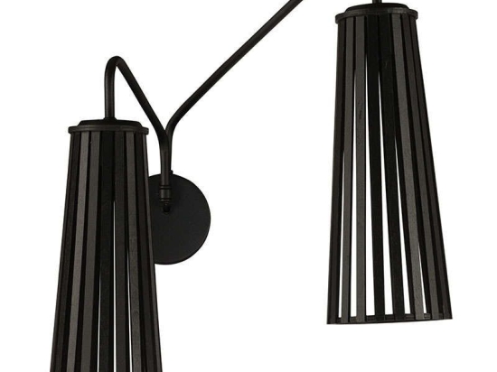 Φωτιστικό Τοίχου Dover II 9265 Black Nowodvorski Μέταλλο,Πλαστικό