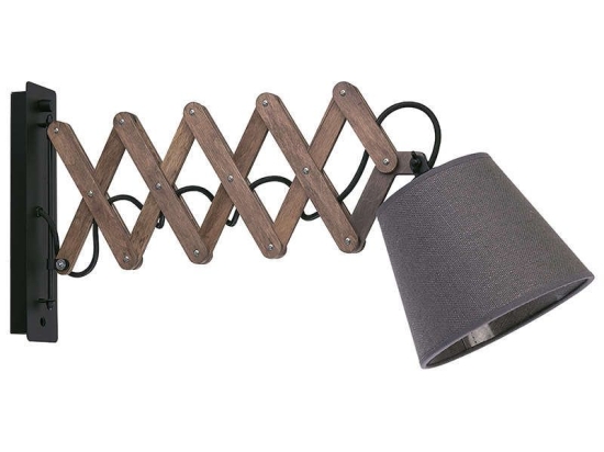 Φωτιστικό Τοίχου Tosca S 9050 Grey Nowodvorski Μέταλλο,Ύφασμα