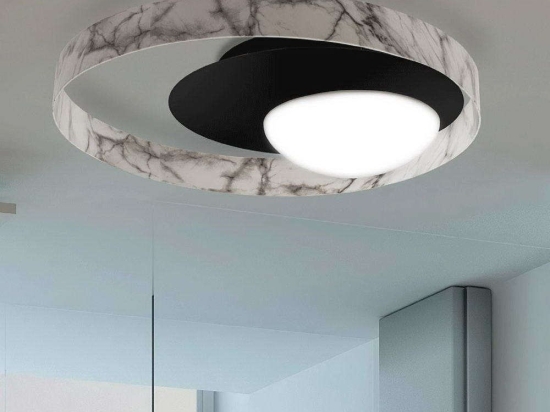 Φωτιστικό Οροφής-Πλαφονιέρα Aila/PL60 4288 60x11cm 24W Multi Sikrea Μέταλλο,Γυαλί