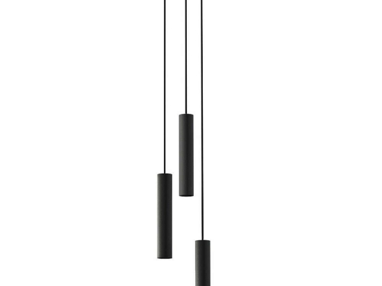 Φωτιστικό Οροφής Baton 7856 3xE27 10W Black Nowodvorski Μέταλλο
